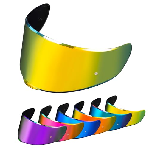 PSLER Sedici Strada 2 Visor - Sedici Strada 2 and Strada 3 Face Shield Motorcycle Helmet visor Accessories Replacement for LS2 FT2 VECTOR Sedici Strada 2 Strada 3 FF801 FF397,Deep Gold - color: Deep Gold