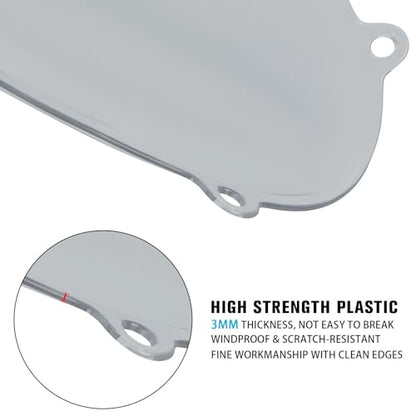 Motorcycle Windscreen Windshield Replacement for Suzuki GSXR600 GSXR750 GSXR 600 GSXR 750 2011-2025 GSX-R600Z GSX-R750Z 2022 2023 2024 2025 PC Windscreen Double Bubble (Titanium) - color: titanium