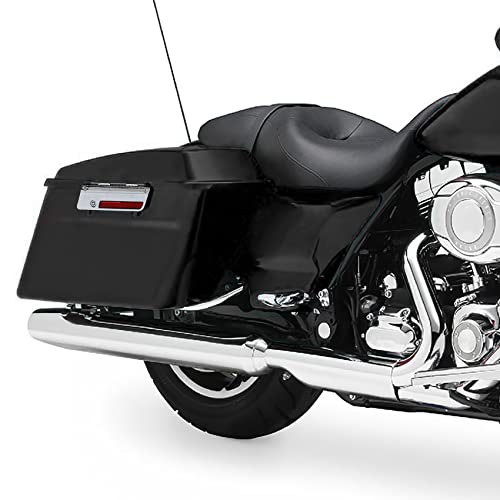 XMT-MOTO Hard Saddlebags Saddle bags for Harley 1994-2013 Touring models road glide, road king, ultra, street glide, electra glide and 1984-2017 Softail models,Matte Black - color: Matte Black, size: Standard