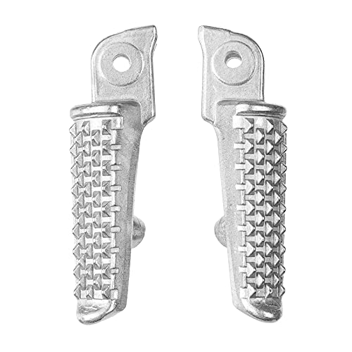 Front Foot Pegs Pedal Footrests for Honda CBR 600RR 2007-2019 Models, Bolt Diameter : 6mm (Front-White-1) - color: Front-White-1