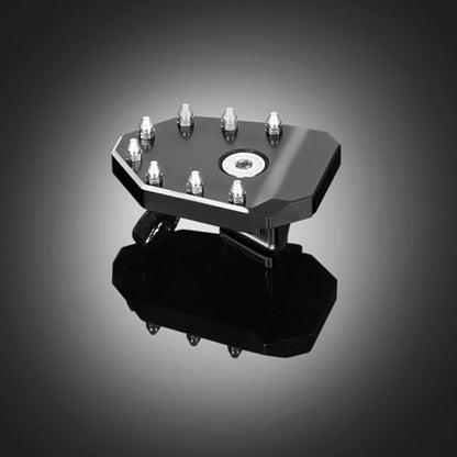 KLR650 Brake Pedal Black Rear Foot Extension Pedals Motorcycle Rear Pedals Footbrake Lever Pedal Enlarge Extension Pad Aluminum Alloy Compatible With KLR650 2008-2025 - color: Black