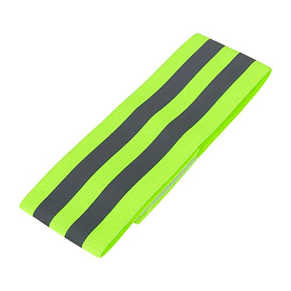 X AUTOHAUX 8pcs Reflective Bands for Arm High Visibility Night Cycling Riding Reflector Tape Straps Bracelet - color: Green