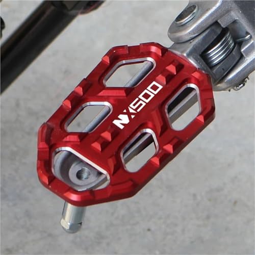 Motorcycle Foot Pegs Front Footpegs Footrests Pedal Enlarger Brake Extension for Honda NX500 2023 2024 2025(Foot Pedals Silver) - color: Foot pedals Silver