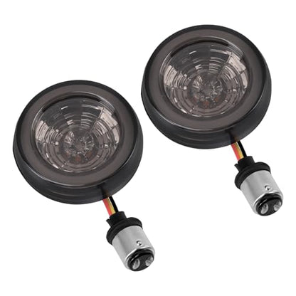 Motorcycle LED Turn Signals Bulbs Front 1157 Bullet Lights Fit for Harley Softail Dyna Sportster Touring CVO Electra Glide Classic Street Glide Road Glide