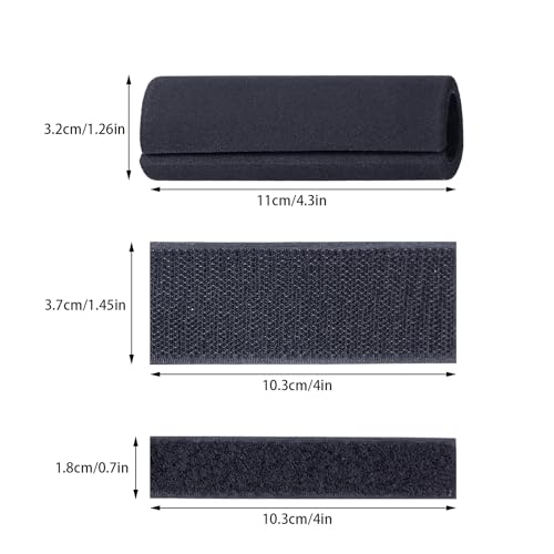 2 Pcs Foam Handle Cover NBR Rubber Grip, Comfortable Foams Tubing Handle Grips for Bicycle Motorbike Handlebar Luggage Handles Replacement - size: 4pcs