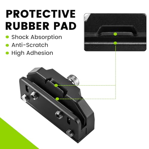 Ditch Light Brackets Hood Mount - 2PCS Universal LED Light Bar Mounting Brackets Hood Hinge Pillar Pod Fog Light Mounts Clamp M6 for Car Truck Off-Road Accessories No Drilling CNC Aluminum Black