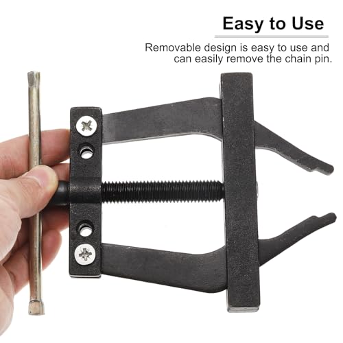 uxcell Chain Tools Kit Fit #530-#630/10A-12A Holder Puller&Breaker Cutter for Bicycle,Motorcycle Chains (Carbon Steel)