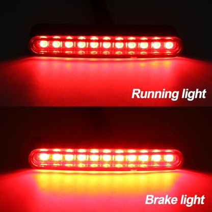 Motorcycle Tail Light Strip mini Brake light Red Running license Plate Light 12V With Bobber Chopper ATV Dirt Bike