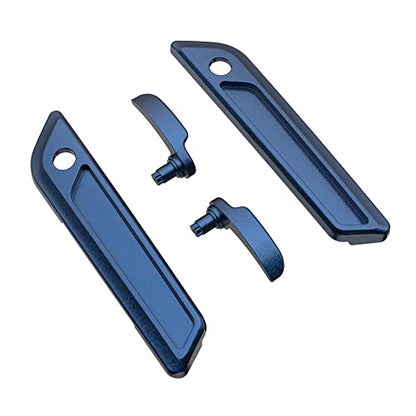 Advanblack Saddlebag Latches Covers, Lid Lifters Levers Fit for 2014+ Harley Touring Hard Saddlebags - Big Blue Pearl - color: Big Blue Pearl