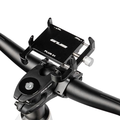 GUB PLUS21 Bicycle Motorcycle Phone Holder One Key Adjust Aluminum Bike Handlebar Mount Waterproof Phone Case Mobile Phone Mount