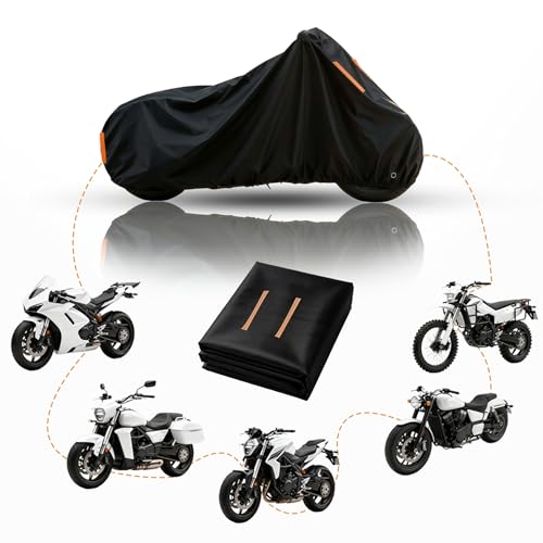 Outdoor Oxford Fabric Motorbike Cover,for Yamaha AS 3丨Motorcycle Sun Shade & Rain Cover All-Season Windproof Anti-Scratch UV Protection - size: for AS 3