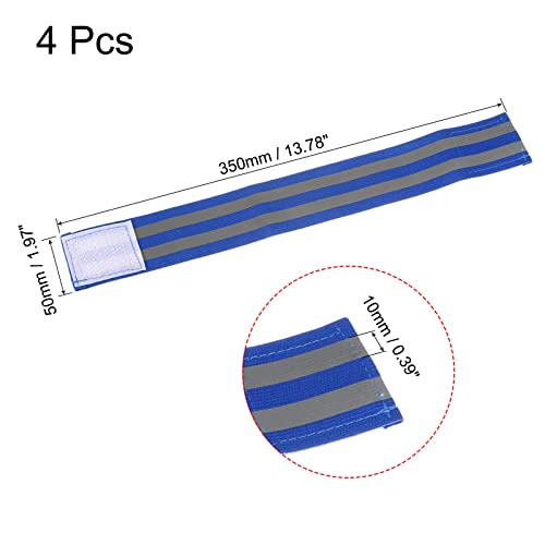 MECCANIXITY Reflective Bands for Arm - color: Blue, size: 14x2 Inch