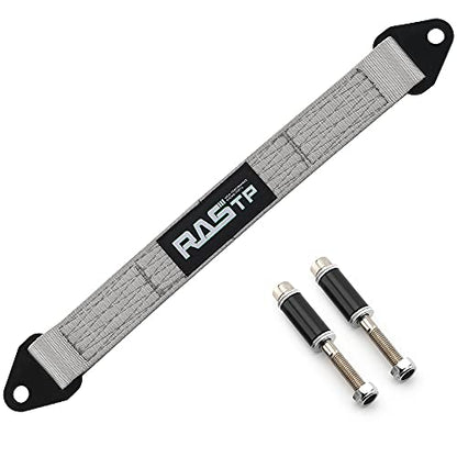 RASTP Limit Strap, Premium Quad Wrap Limit Strap Car Hauler Axle Straps Truck Wrecker Wheel Tie Down Strap with 10,000 Lb Webbing Strength (18 Inch,Gray) - color: Gray, size: 18 Inch