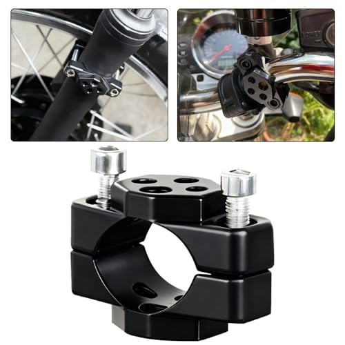Universal Motorcycle Light Bracket – 22-32mm Handlebar Mount Clamp Holder for LED Spotlights, Fog Lights, Turn Signal Lights, Motorcycle Handlebar Bracket for Most Motorcycles