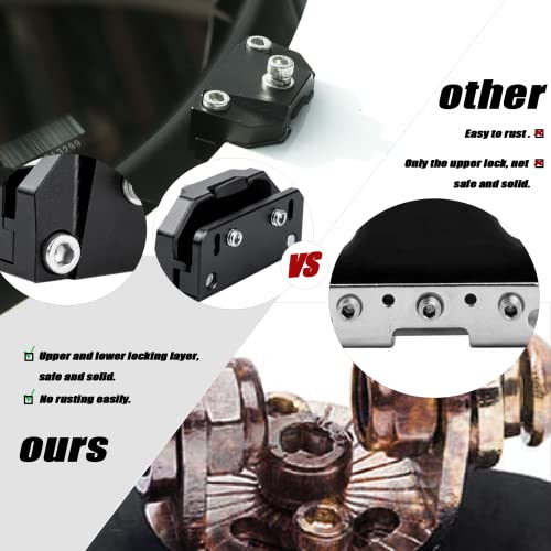 Universal Hood Mounting Bracket - Ditch Light Brackets 2PCS Kit Aluminum Alloy Clamp Holder for Truck SUV Cars, Black - size: Universal Hood Light Bracket