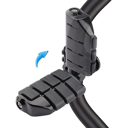 Motorcycle Highway Foot Pegs, Highway Footrest Fit for Harley Touring Yamaha Honda Suzuki Kawasaki 25mm 32mm 34mm Engine Guard (‎Gloss Black) - color: Gloss Black