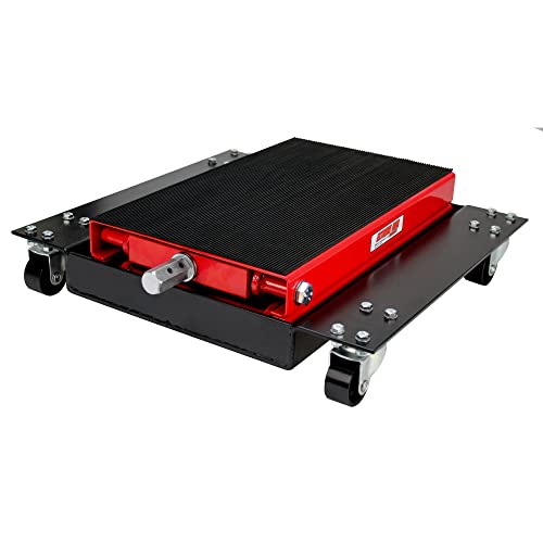 Extreme Max 5001.5059 Wide Motorcycle Scissor Jack with Dolly - 1100 lbs.
