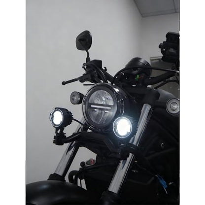 Motorcycle Light Bracket Bar Driving Spot Fog Lamp Turn Signal Fit for Honda Rebel 1100 CMX 500 CM 300 CMX1100 CMX500 CMX300 22mm Bar