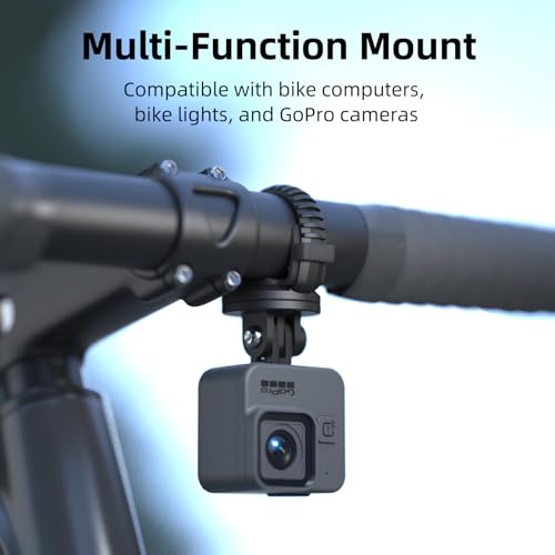 Out Front Bike Mount Compatible with GoPro Bicycle Lights Adjusted Between 28~40mm Suitable for Round Tube&Flat Handlebars Road Bikes/Folding Bikes, MTB S13