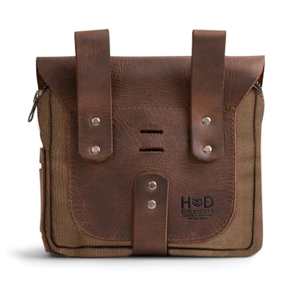 Hide & Drink, Survival Camping Pouch, Belt Loop, Rustic and Handy Tool Bag, Weather Resistant Outdoor Accessories, Traveling Essentials, Waxed Canvas, Handmade - color: Fatigue