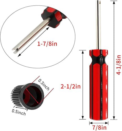 10Pcs Car Auto Screwdriver Valve Core Motorcycle Truck Bike Screwdriver Valve Stem Core Remover Tire Tube Installer Repair Tool