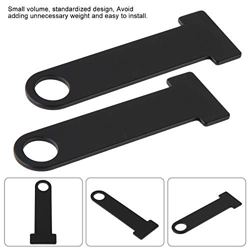 KIMISS Strap D Ring Lock Motorcycle Parts and Accessories Bike Riding Gear Stainless Steel Universal Hanger (Black)