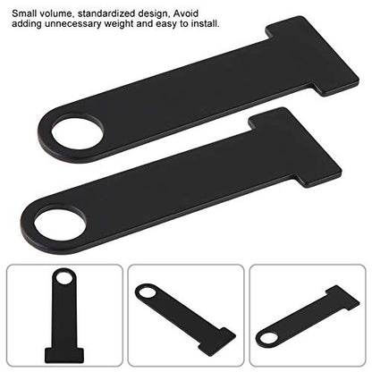 KIMISS Strap D Ring Lock Motorcycle Parts and Accessories Bike Riding Gear Stainless Steel Universal Hanger (Black)