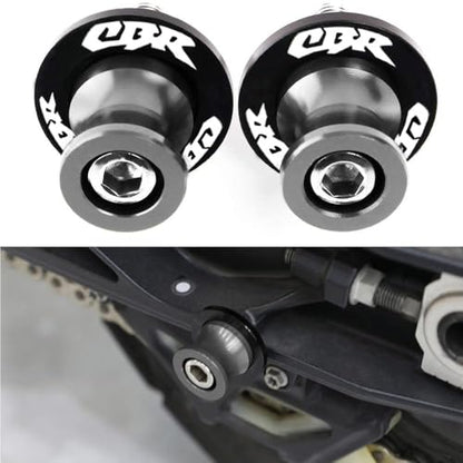 2pcs M8*1.5 Motorcycle Swing Arm Sliders Spools For H-onda CBR150 CBR100f CBR1000rr CBR1100xx CBR125 CBR250 CBR400rr CBR400f CBR450sr CBR600rr CBR600f CBR900rr CBR954rr (Grey) - color: Spool - Gray