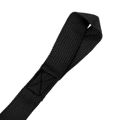 F FIERCE CYCLE 10pcs 8.07" x 0.98" Cargo Belt Soft Loop Tie Down Trailer Straps for Motorcycle ATV UTV Black 2.5x20.5cm - color: Black