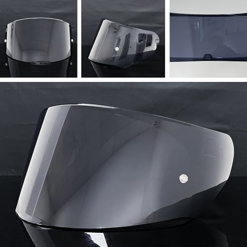 Assault Helmet Visor,Motorcycle Helmet Shield Replacement UV Protection Windshield Compatible With Assault,Stream,Rapid,Storm,FF320,FF328,FF353,FF800(Deep Black) - color: Deep Black