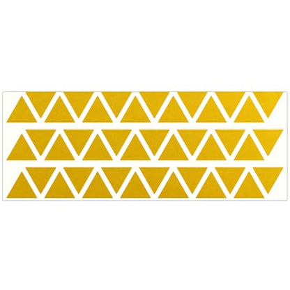 LiteMark Reflective Triangle Sticker for Bike, Helmet, Yellow, 1 Inch - Pack of 42 Pcs - color: Yellow