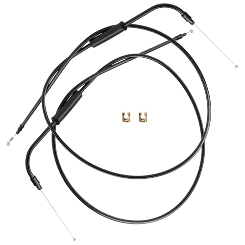 43.3" Throttle & Idle Cable Kit for 2014-2022 Sportster XL, 1996-2017 Some Dyna fits Harley Extended Black Vinyl Stainless Steel Braided (No Cruise control) - color: Black, size: 43.3"