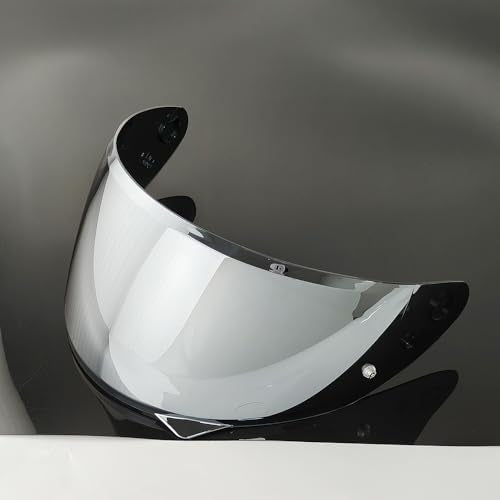 HJ-34P Helmet Visor Replacement for HJC C10.Motorcycle Helmet Shield UV Protection Compatible with HJC C10 (Silver) - color: Silver