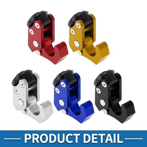 Motorcycle Handlebar Hook Helmet Gloves Luggage Hanger Motorcycle Hook Hanger Aluminum Alloy Gold Tone - color: Gold Tone