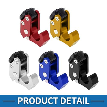 Motorcycle Handlebar Hook Helmet Gloves Luggage Hanger Motorcycle Hook Hanger Aluminum Alloy Silver Tone - color: Silver Tone
