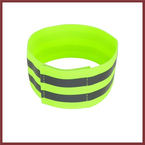 8pcs Reflective Bands for Arm Reflective Armbands High Visibility Night Cycling Riding Reflector Tape Straps Bracelet Green Replace Parts