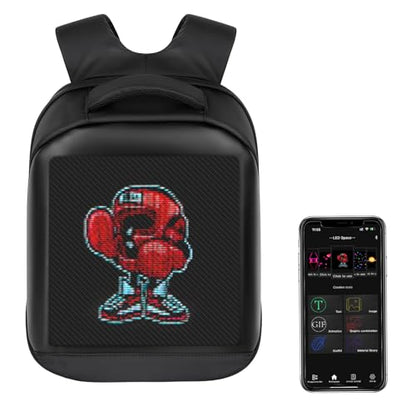 Led Backpack Multifunctional Laptop Backpack Laptop Backpack with Led Display DIY Fashion Backpack For Daily Use - style: Led Backpack
