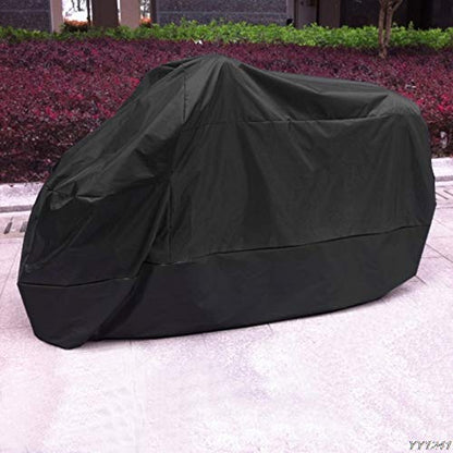 J&C 115x43x55Inhces Motorcycle Cover Waterproof Dust-Proof Outdoor Rain UV Protector Motorbike Covers for Motorcycle - size: XXXL