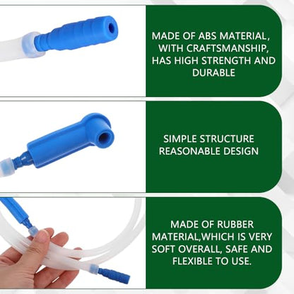 Brake Fluid Bleeder Hose, Brake Fluid Bleeder Kit, 6.56 Ft Car Brake Bleeding Hose Oil Fluid Extractor Tool with Adapter, Replacement Tube for Car Motorcycle Braking System Repair Tool (2M) - color: 2M