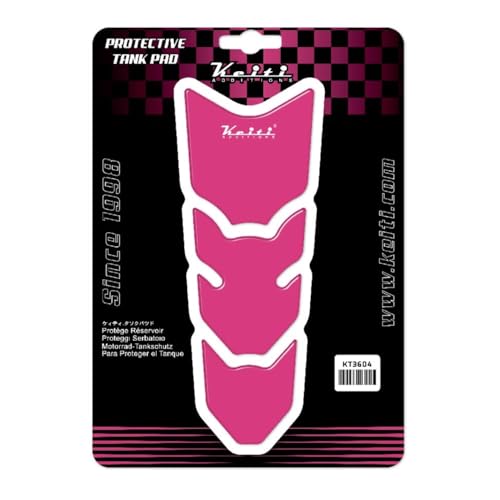 Keiti Motorcycle Tank Pad Universal Slim (Pink) - color: Pink
