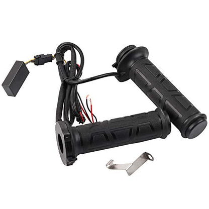 KIMISS 22mm Electric Heated Hand Grips for Motorcycle, 7/8" Handlebar Warmers with Heating Function, Non-Slip Grip Covers