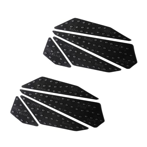 Keiti Motorcycle Fuel Tank Grip Knee Pad, Self-adhesive Protector (Black KP471K) - color: Black KP471K