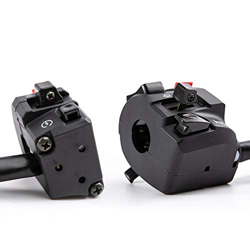Universal Motorcycle Switch 7/8” 22mm Motorcycle Horn Button Blinker Fog Light Light Start Handlebar Electric Control Switch