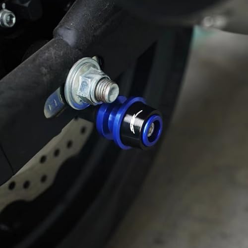 FOR SV650 SV650S 2024 CNC Aluminum Alloy 8MM Swingarm Spools Slider Stand Screw sv650 sv650s 2018-2024 Motorcycle Accessories (Black) - color: Black