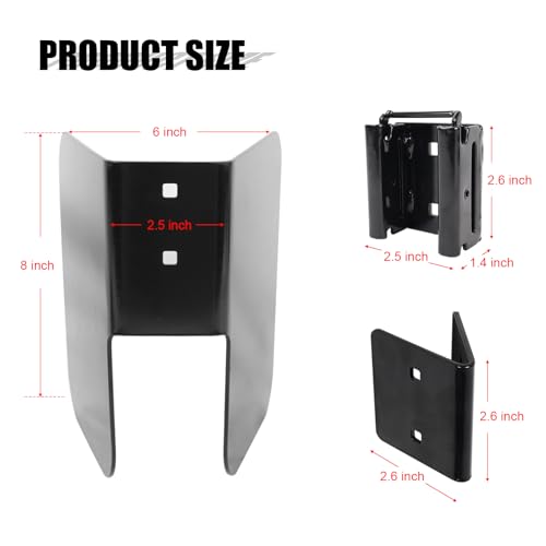 4PCS E-Track Wheel Chock for E-Track System, E-Track Motorcycle Wheel Chock for Dirt Bikes Supports Tires up to 6 inch Wide, E-Track Accessories for Motorcycle, Enclosed Trailer, Garages Trailers