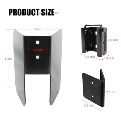 4PCS E-Track Wheel Chock for E-Track System, E-Track Motorcycle Wheel Chock for Dirt Bikes Supports Tires up to 6 inch Wide, E-Track Accessories for Motorcycle, Enclosed Trailer, Garages Trailers
