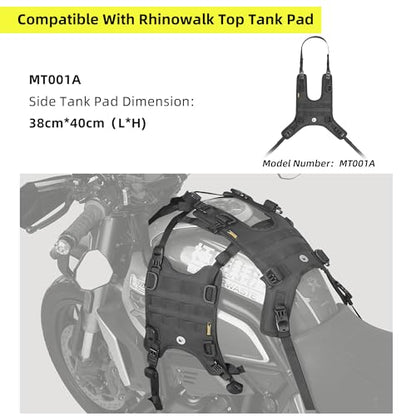 Rhinowalk Motorcycle Tail Bag Base, Universal Saddle Bag Mount - color: Black Saddle Mount, size: Fuel Tank Double Saddle