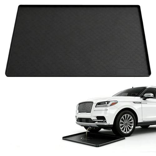 Oil Drip Mat for Under Car, 34'' x22'' Oil Spill Mat for Garage Floor, Silicone Large Oil Drip Pan, No Splatter Non-Slip Oil Catch Tray, Protect Garage Surface from Spill & Stain-Black - color: Black-02