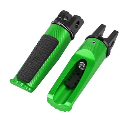 Motorcycle Footpegs Front Passenger Foot Pegs Replacement for Honda CB125R CB300R CB1000R CB650F CBF600 CBF100 CBR600F CBR250R CB650R CBR600 CBR100 CBR900 Foot Rests Pedal(green) - color: green