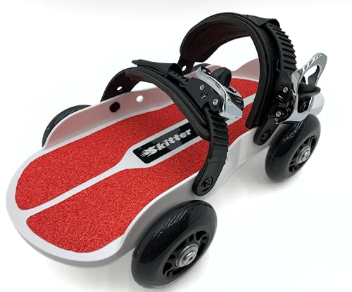 Strap-On Roller Skates for Adults - Use Your Own Shoes - Adjustable Straps - 80mm PU Wheels for Indoor/Outdoor Riding - Lightweight Recreational Skates - color: Red